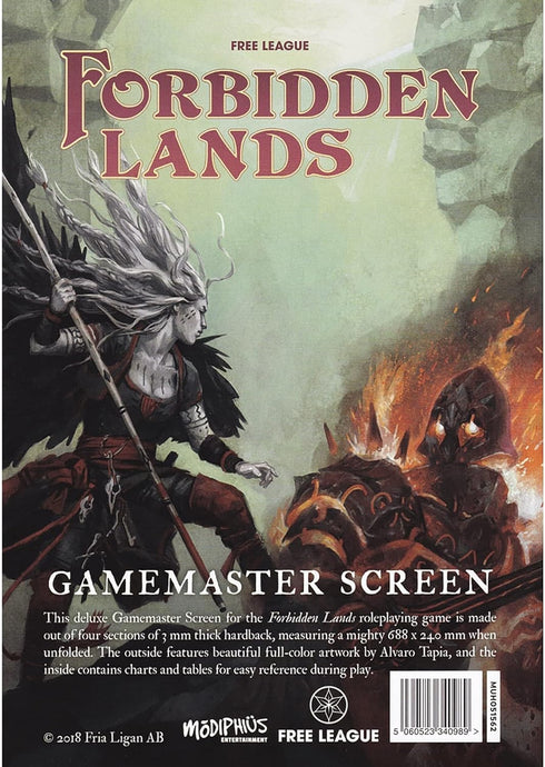 Free League Publishing Forbidden Lands GM Screen - RPG Accessory, Gamemaster...
