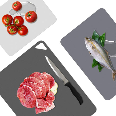 Plastic Cutting Boards for Kitchen, WK Flexible Cutting Board Mats, Thin Cutting Board Sheets, Dishwasher Safe, BPA Free, Multi Sizes Set of 6...