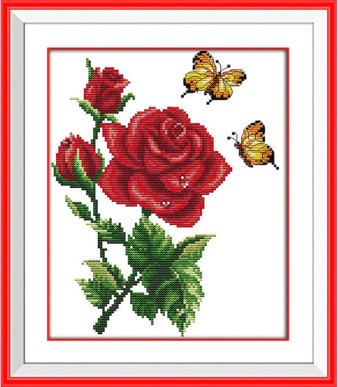 Stamped Cross Stitch Kits for Beginners Full Range of Crossstitching Kits Preprinted Pattern for Kids or Adults, Embroidery Needlepoint Starter Ki...