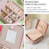 MODENGKONGJIAN Travel Jewelry Case for Women Fashion, Ring Necklace Earring Jewelry Holder Organizer Box, Small Portable Personalized Pink Jewelle...