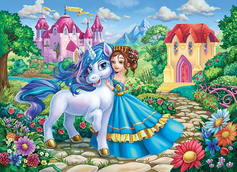 Puzzles for Kids Ages 4-8, 3-5, 6-8, 8-10 - Princess & Unicorn - 100 Piece Jigsaw Puzzles for Children, Learning Educational Toys for 4 5 6 7 8 9 ...