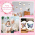6 Set Butterfly Embroidery Kit Butterfly and Flower Cross Stitch Set Embroidery Kits for Adults with Patterns Instructions Embroidery Hoops Thread...