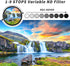 82mm Variable ND Filter, Ultra Slim ND2 to ND400 (1-9 Stops) Adjustable Neutral Density Filter for Camera Lens...