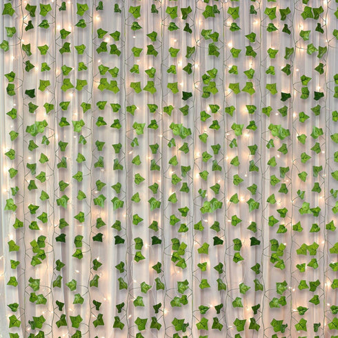 84Feet 12 Strands Artificial Flowers Greenery Fake Hanging Vine Plants Leaf Garland Hanging for Wedding Party Garden Outdoor Office Wall Decoratio...