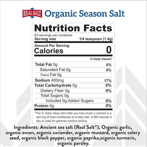 Redmond Real Sea Salt - Natural Unrefined Organic Gluten Free, Seasoning Shaker (2 Pack)...