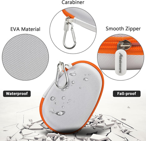 Travel Case Replacement Compatible with JBL Clip 5/ Clip 4 Bluetooth Speaker, Ultra-Portable Speakers Protective Storage Bag Fits for Charger & US...