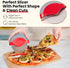 Premium Pizza Cutter Wheel - Slicer with Protective Blade Guard - Razor Sharp Stainless Steel - Easy to Clean & Detachable Slicer - Round Shaper W...