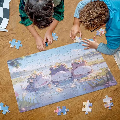 Puzzles for Kids,Animals Jigsaw Puzzles,54 Piece Puzzle for Toddler Ages 4-6 Years,Birthday Gift, for 3-8 Years Old,Children Preschool Educational...