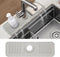 Silicone Sink Splash Guard 12 inch Sink Protectors for Kitchen Sink Faucet Handle Drip Catcher Mat for Bathroom Countertop Protect Sponge Holder, ...