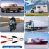 4 Pcs Insulated Alligator Clips, 50A Heavy Duty Alligator Clamps Black Red Boot Metal Spring Loaded Truck Car Battery Electric Test Clips for Car ...