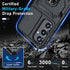 Janmitta for Samsung Galaxy A35 5G Case Built in Slide Camera Lens Cover+Screen Protector+Finger Ring Holder Kickstand,Heavy Duty Shockproof Full ...