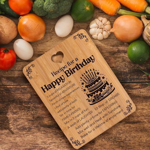 Birthday Gifts for Women - Bamboo Cutting Board Gifts, Best Friend Birthday Gifts for Women, Happy Birthday Gifts for Women, Women Birthday Gifts,...