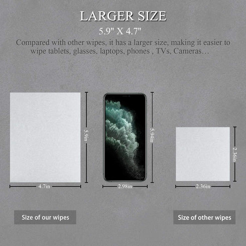 Monitor Wipes, Pre-Moistened Computer Screen Wipes for Electronics, Computer Monitor Cleaning Wipes for Eyeglasses, Tablets, Camera Lenses, Laptop...