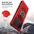 TJS Compatible for TCL 40 XL Case, TCL 40 T T608DL Case, Lively Jitterbug Smart4 Case, with Tempered Glass Screen Protector, Metal Ring Kickstand ...