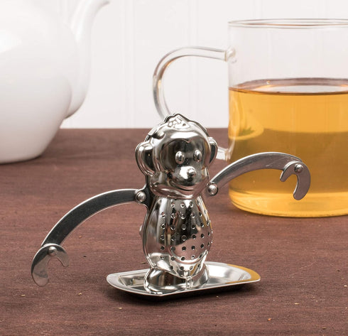 HIC Harold Import Co. HIC Tea Infuser with Drip Tray, Single, Monkey...