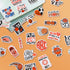50 Pcs Basketball Stickers, Sports Stickers Basketball Party Favors Decorations Basketball Goodie Bags Basketball Gifts for Teams, Waterproof Stic...