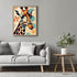 Posterizer 1 pcs-maximalist cute giraffe with retro background 1-Art for Animal Lovers-GIft for Men Women Teens-Decor for Home & Office- unframed ...