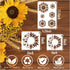 Large Sunflower Stencils for Painting Small Sunflower Paint Stencils for Painting on Wood Burning Art Craft Canvas Furniture Wall (11sunflower)...