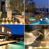 Solar Spot Lights Outdoor, LED Waterproof Pond Light Solar Spotlight Underwater Light Security Lighting Dark Sensing Auto On/Off Adjustable Lighti...