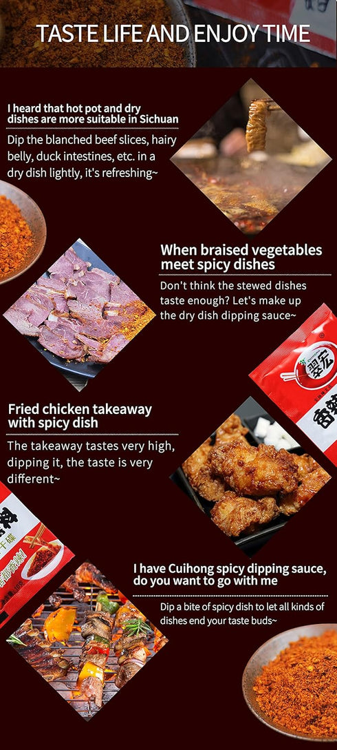 HaoBase Chinese chili dipping powder 3.52 oz/100g, szechuan HotPot/BBQ red chilli powder Spicy seasoning...