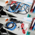 48Pcs Cord Organizer Kit, Reusable Elastic Silicone Cable Ties, Strong Adhesive Cable Clips for Cable Management, Multipurpose Wire Management for...