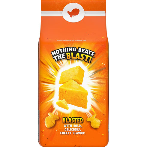 Goldfish Flavor Blasted Xtra Cheddar Cheese Crackers, Baked Snack Crackers, 6.6 oz Bag...