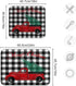 Oarenol Christmas Buffalo Truck Dish Drying Mat Black White Plaid Large 18 x 24 Inch Reversible Drying Mat for Kitchen Counter...