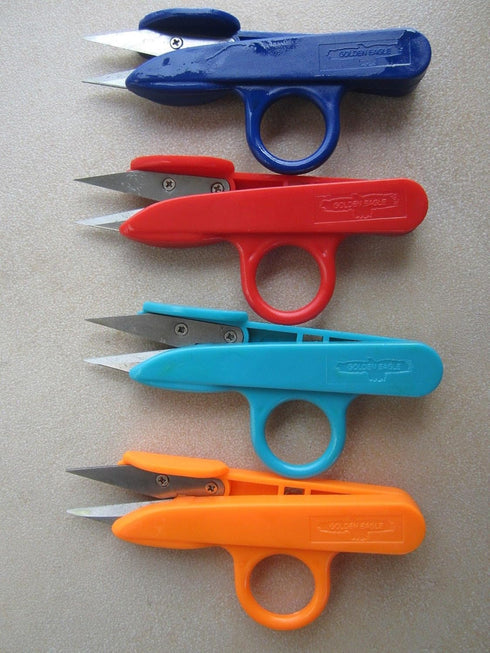 LOT OF 12PCS Random Color Sharp Point Quick-Clip Lightweight Speed Cutting Scissor for Sewing (Random Color)...
