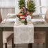 DII Holiday Dining Table Linen Sparkle Metallic Kitchen Décor, Table Runner, 14x72, Jacquard Snowflakes...