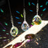 Crystal Suncatchers Hanging Crystals Rainbow 76mm Prisms Pendant with Chakra Beads for Window Indoor Outdoor Decor (Pack of 3)...
