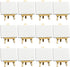FIXSMITH 3x4 Inch Mini Stretched Canvas Easel Set- Bulk Pack of 12,Set Contains 12 Mini Rectangle Canvases &12 Mini Easels,Small White Art Canvase...