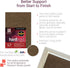 Ampersand Art Supply Hardboard Wood Painting Panel: Museum Series Hardbord, 6" x 6", 1-1/2 Inch Cradled Profile...