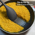 Large Silicone Cooking Spoon, Non-Stick Solid Spoon set with Deep Bolw and Measurement Mark for Mixing, Serving, Draining, Scooping, Scraping, Hea...