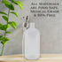 Cornucopia Brands 16-Ounce Clear Glass Bottles w/Stainless Steel Pumps (2 Pack), Soap Dispenser Great for Essential Oils, Lotions, Liquid Soaps...