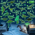 Zonon 114 Pcs/ 4 Sheet Glow in The Dark Dinosaur Wall Decals for Boys Bedroom Waterproof Self Adhesive Glowing Dinosaur Wall Stickers Removable Di...