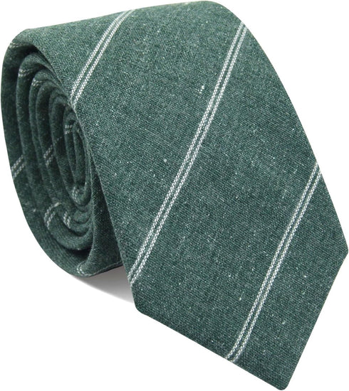 Mantieqingway Skinny Ties for Men,Cotton Linen Neck Tie for Daily Dress,Weddings, Groom, Groomsmen, Missions, Dances...