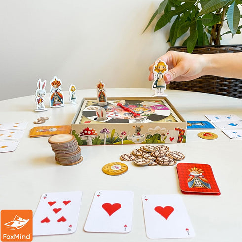 FoxMind Games: Alice's Adventures in Wonderland - Granna Fairytale Board Game, Race to Become The Tea Party Champion, Family, Ages 6+, 2-4 Players...