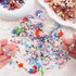 Mixed Star Moon Crystal Glass Beads Seedbeads Loose Round Pearl Beads for Jewelry Making Craft Bracelets Necklaces Earrings DIY Crafts Projects Pu...