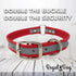 Regal Dog Products Large Red Heavy Duty Reflective Dog Collar with Durable Metal Buckle and D Ring Adjustable, Chew Proof & Waterproof Center Ring...