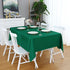 FOLINS&HOME Green Rectangle Tablecloth 60 x 84 Wrinkle Free Waterproof Polyester Table Cloths, Spillproof Heavy Duty and Washable Table Cover for ...