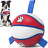 Dog Ball Basketball Toys - Balls for Dogs with Straps, Dog Toys for Tug of War, Dog Water Toy Pool Toys for Small Medium Dogs, Dog Birthday,Blue R...