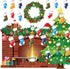 Christmas Bulletin Board Set Christmas Tree Fireplace Bulletin Board Decorations XMAS Holiday Board Classroom Decoration Cutouts for Calendars Bul...