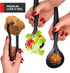 18 Count Disposable Serving Utensils, Black Plastic Serving Utensils Set for Catering Weddings, Holiday Parties, and More, Disposable Serving Spoo...