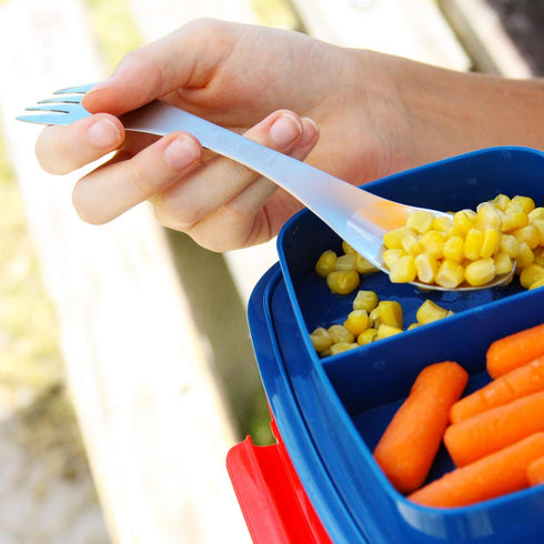 Tapirus 5 Spork Of Steel Utensils Set | Durable & Rust Proof Stainless Steel | Spoon, Fork & Knife Flatware | For Camping, Fishing, Hunting & Outd...