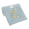 Disney Winnie The Pooh Hello Sunshine Aqua Super Soft Baby Blanket with Multi Colored Rainbow & Cloud Applique, Aqua, Yellow, White...