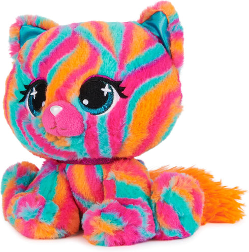 GUND P.Lushes Designer Fashion Pets Emelia Vento Premium Cat Stuffed Animal, Pink and Blue, 6”...