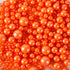 Kasvan Orange Pearl Sugar Sprinkles - Edible Candy Pearls 130g/4.58 Oz, Mix Size, Baking Cake Decorations, Ice Cream Toppings and Cookie Decoratin...