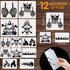 12 Pcs Skull Stencil Flame Stencil Fire Skull Stencils for Airbrushing Reusable Airbrush Flame Template Flame Painting Decor Laser Cut Reusable Te...