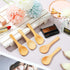 36 Pieces Small Wooden Spoons Wooden Makeup Spatulas Wooden Cosmetic Spoons Mini Nature Wooden Beauty Scoop for Women Girls Mixing Makeup, Facial ...
