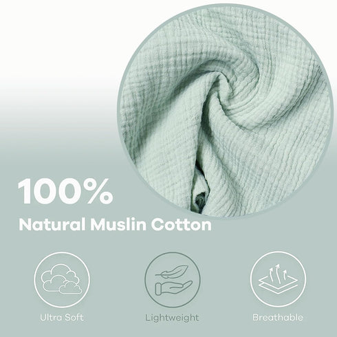 Owlowla Muslin Changing Pad Cover 2PACK,Soft Muslin Cotton Diaper Changing Pad Covers Changing Table Cover for Baby Boy Girl(Natural&Sage)...